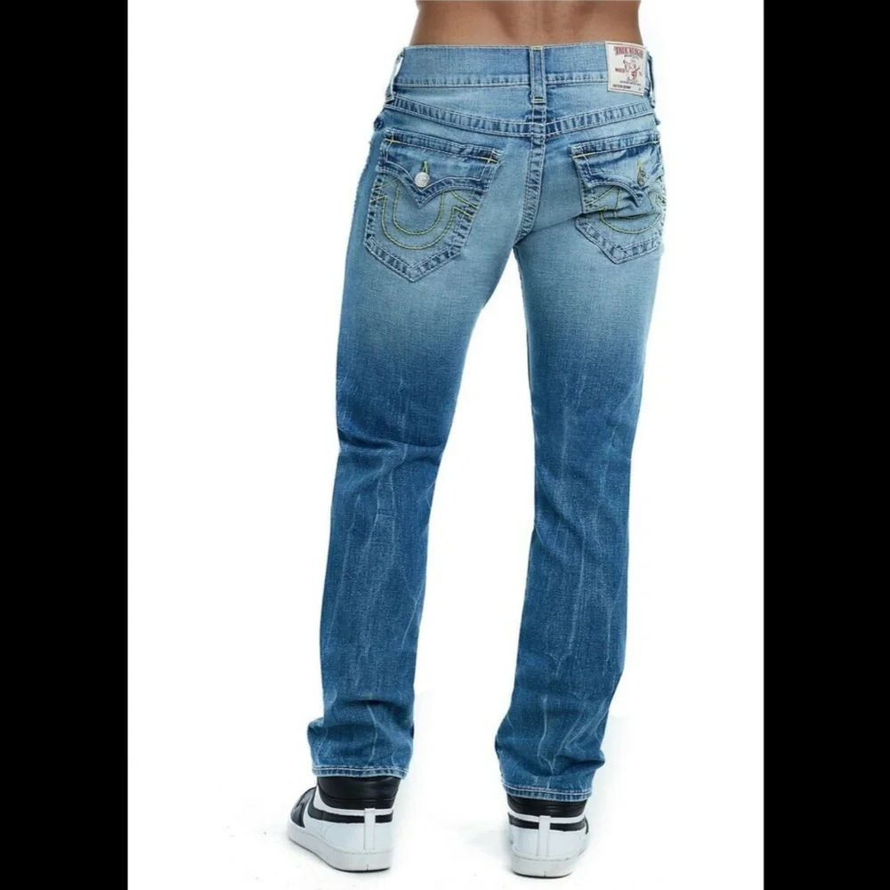NEW True‎ Religion Skinny Flap Nat Big T Yellow Jeans [ SZ 29 ]